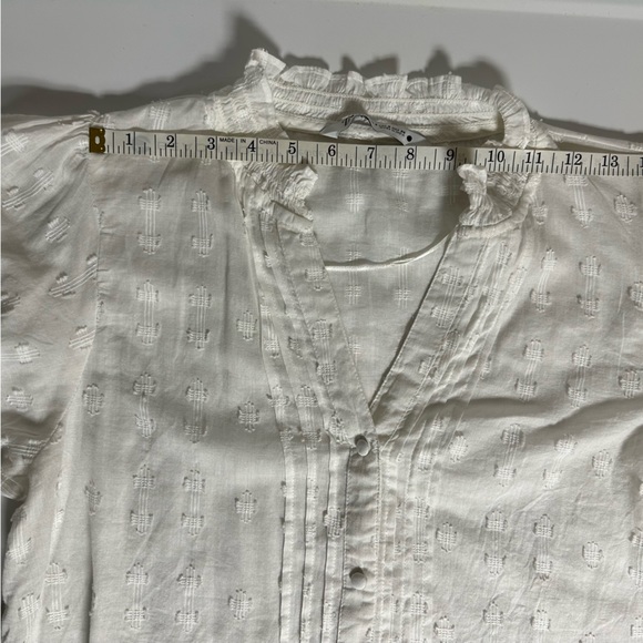 Zara Oyster Embroidered Blouse - Picture 10 of 10